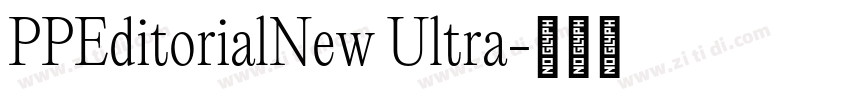 PPEditorialNew Ultra字体转换